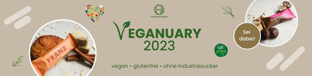 veganuary 2023 mit den  veganen Süßigkeiten von Pausenfudder 