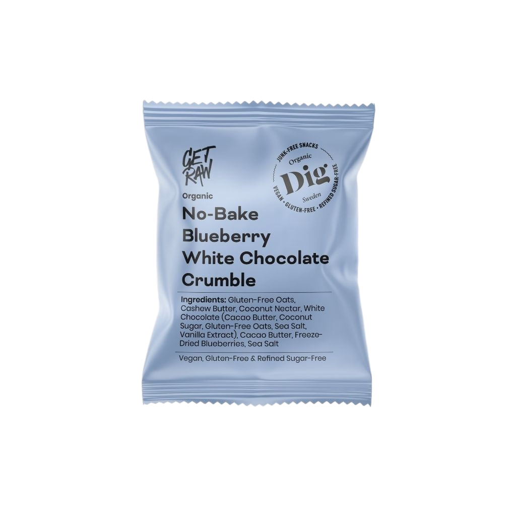 No-Bake White Chocolate Blueberry Crumble (bio)
