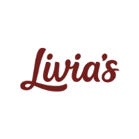 Rotes Logo der britischen Snack Marke Livia's 