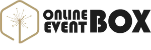 schriftzug und Logo des Unternehmens Online Eventbox 